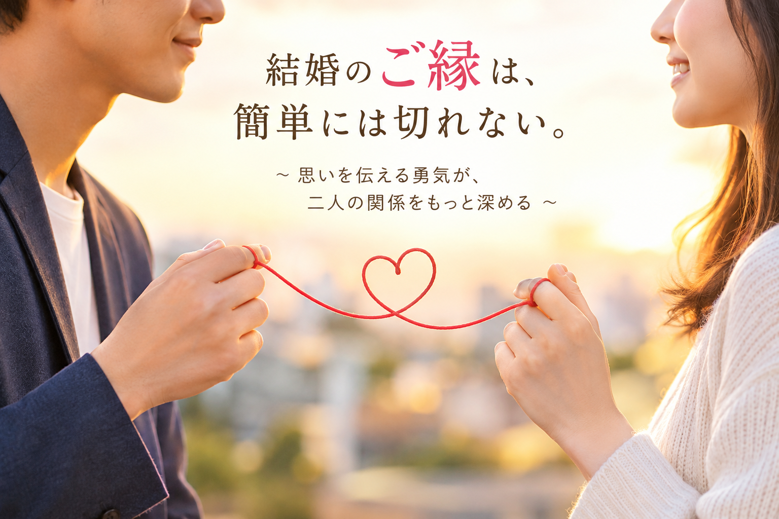 結婚のご縁とは？好きな人に思いを伝えることが二人の関係を深める理由
結婚のご縁は簡単には切れません。婚活で嫌われることを恐れず、思いを伝える大切さとタイミングを実例から解説します。