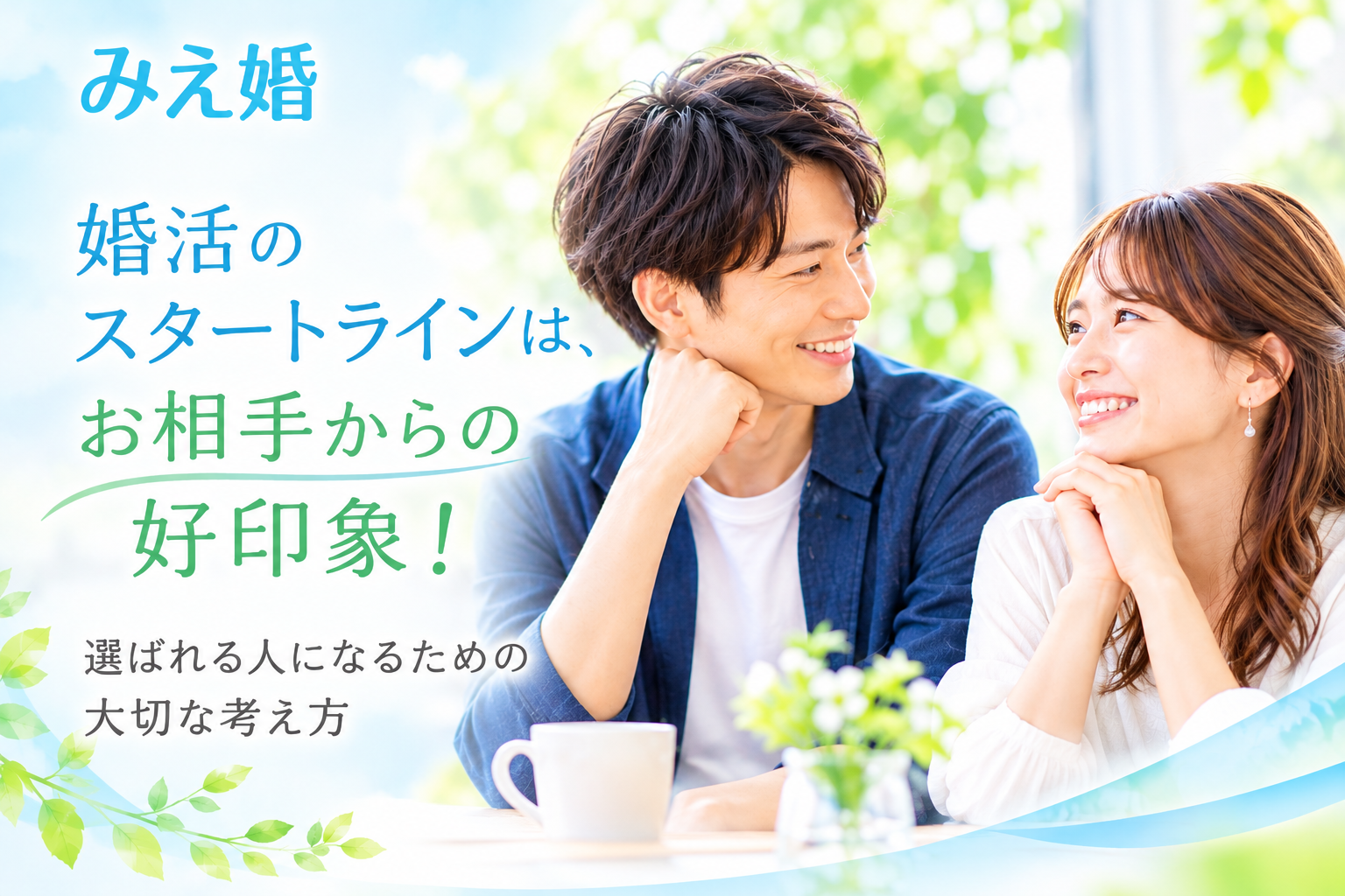 婚活のスタートラインはお相手からの好印象!選ばれる人になるために必要な考え方と、自分の殻を破ることの大切さを結婚相談所の現場からお伝えします。