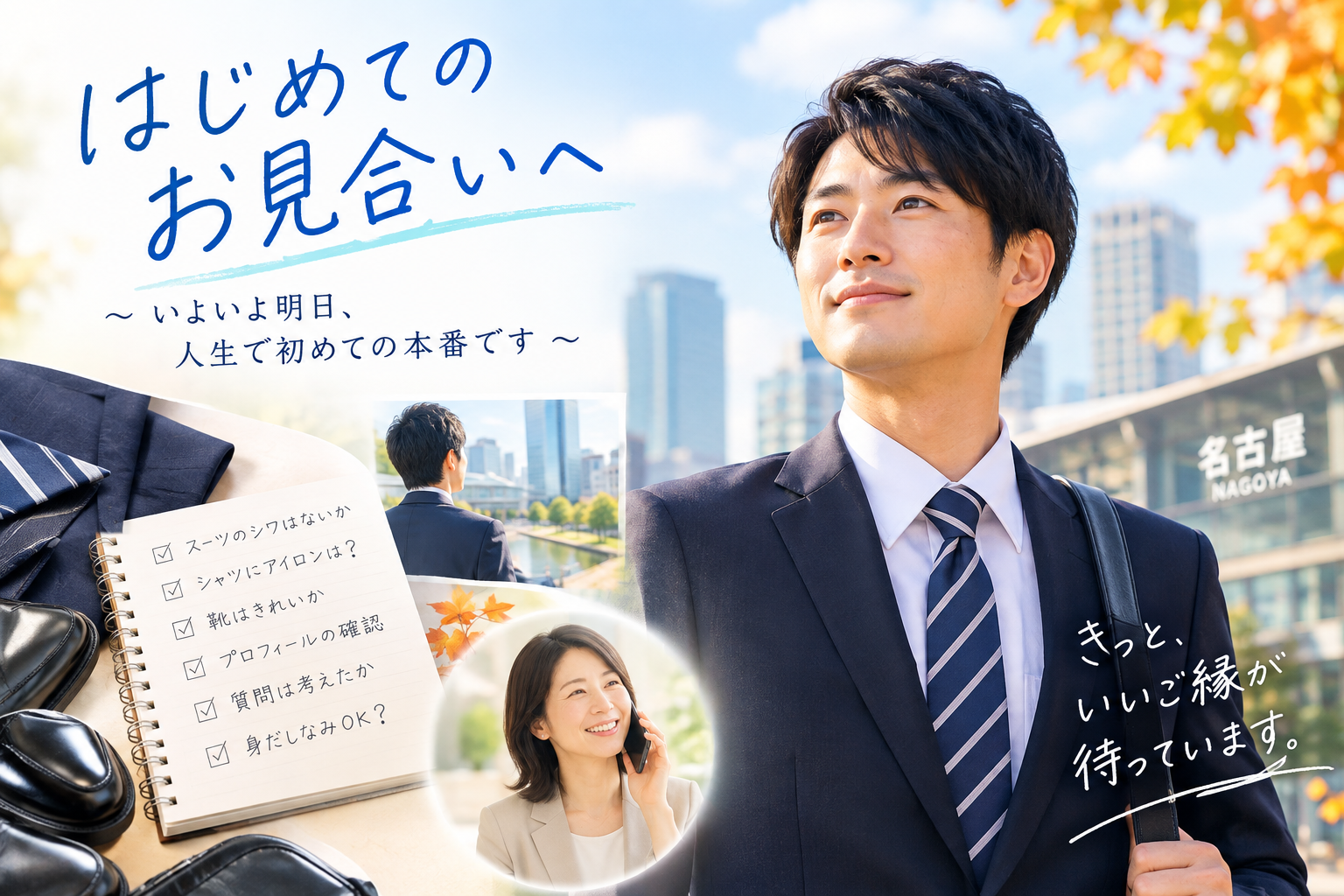 初めてのお見合いを迎える男性へ 婚活を始めたばかりの男性が初お見合いを迎えるまでに確認したい準備と心構えを紹介します。